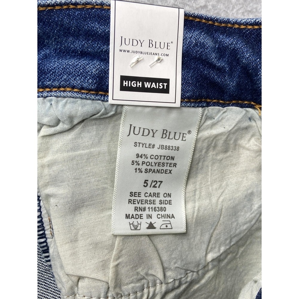 Judy Blue‎ Jeans Womens 5 27 Skinny High Waist Stretch Denim Pants - Picture 12 of 14